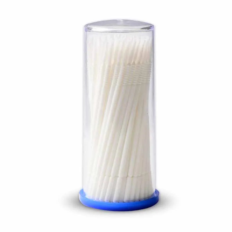 100PCS/Pack Long Head Bendable Micro Brushes Disposable Microbrush Applicator Eyelash Mascara Glue Cleaning Brush Makeup Tools