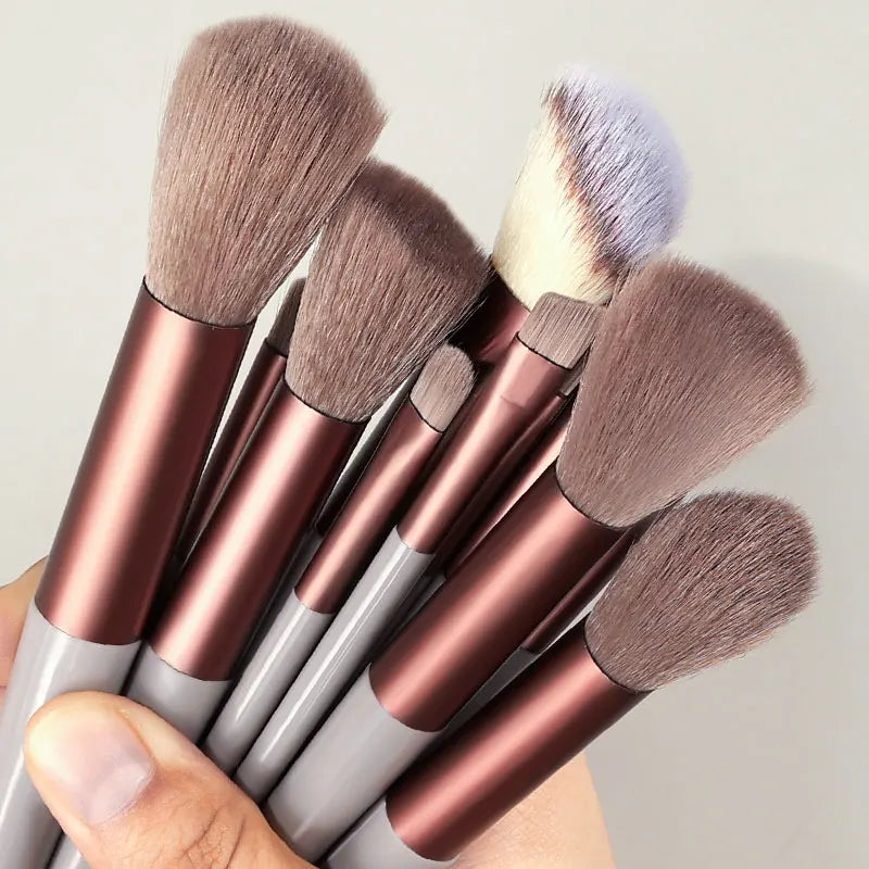 13Pcs-14Pcs Makeup Brushes Soft Fluffy Makeup Tools Cosmetic Powder Eye Shadow Foundation Blush Blending Beauty Make Up Brush