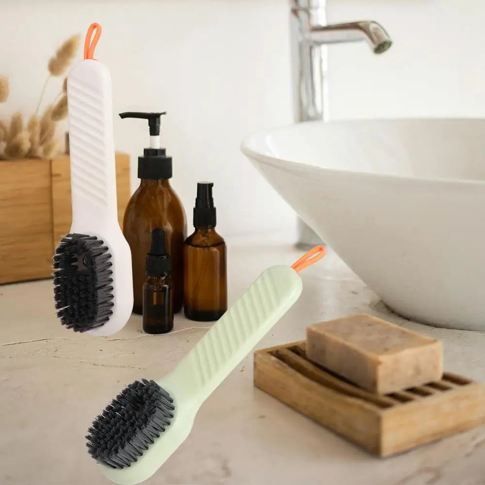 Household Cleaner Tools Liquid Shoe Brush Shoe Clothing Board Brush Soap Dispenser Cleaning Brush Plastic Clothes Brush