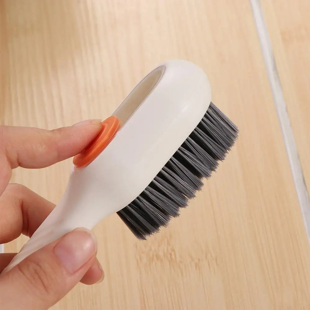 Household Cleaner Tools Liquid Shoe Brush Shoe Clothing Board Brush Soap Dispenser Cleaning Brush Plastic Clothes Brush