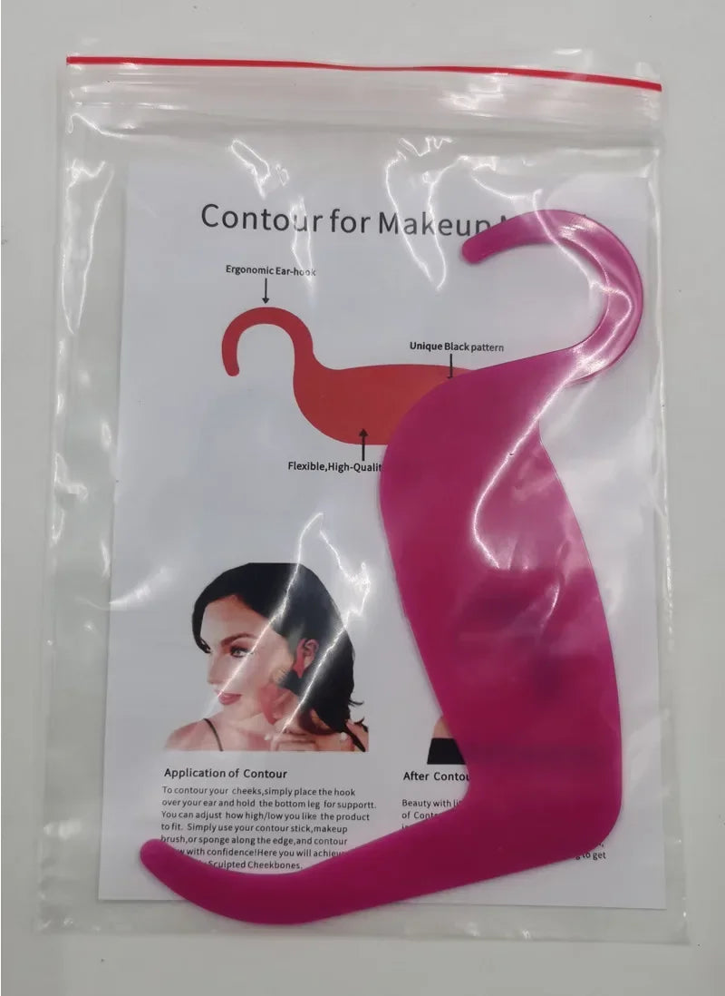 Perfect Contour Curve Stencil Eyebrow Shaper Makeup Tools Eyeliner Cards Face Cheek Nose Makeup Model Beauty Make Up Accessories