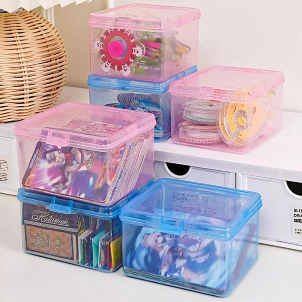 Household Storage Supplies Cotton Swab Storage Box Portable Travel Toothpick Band-aid Box Small Object Transparent Storage Box