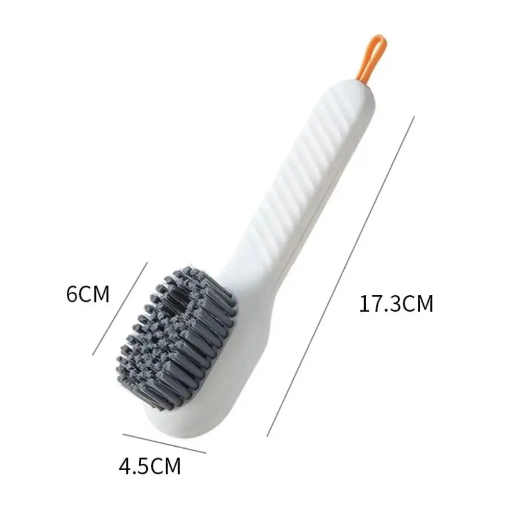 Household Cleaner Tools Liquid Shoe Brush Shoe Clothing Board Brush Soap Dispenser Cleaning Brush Plastic Clothes Brush