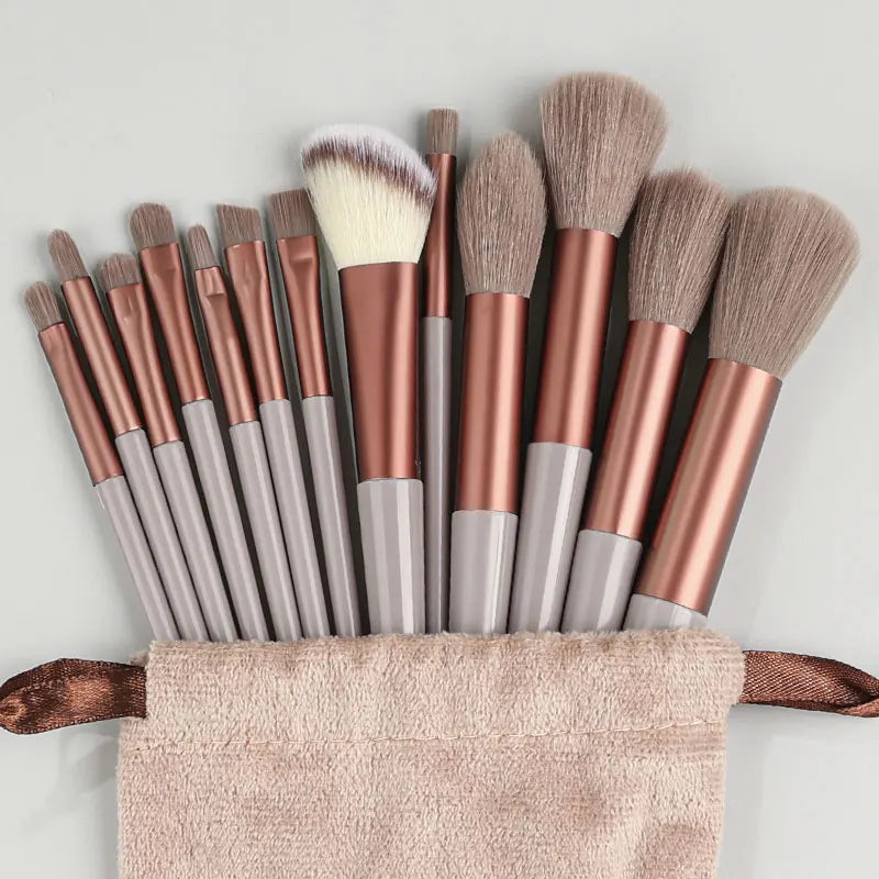 13Pcs-14Pcs Makeup Brushes Soft Fluffy Makeup Tools Cosmetic Powder Eye Shadow Foundation Blush Blending Beauty Make Up Brush