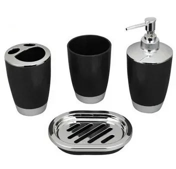 4piece Bathroom Accessories, Toothbrush Holder, Toothbrush Cup, Liquid Dispenser, Soap Box, Bathtub Shower Storage Supplies
