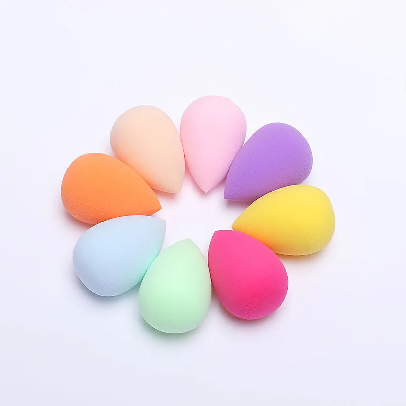 4Pcs Makeup Sponge Powder Puff Dry and Wet Combined Beauty Foundation Tools Cosmetic Ball Powder Puff Bevel Cut Make Up Sponge