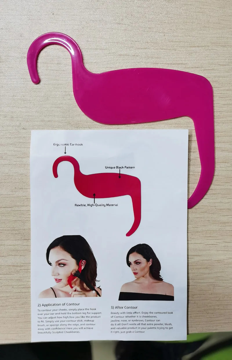 Perfect Contour Curve Stencil Eyebrow Shaper Makeup Tools Eyeliner Cards Face Cheek Nose Makeup Model Beauty Make Up Accessories