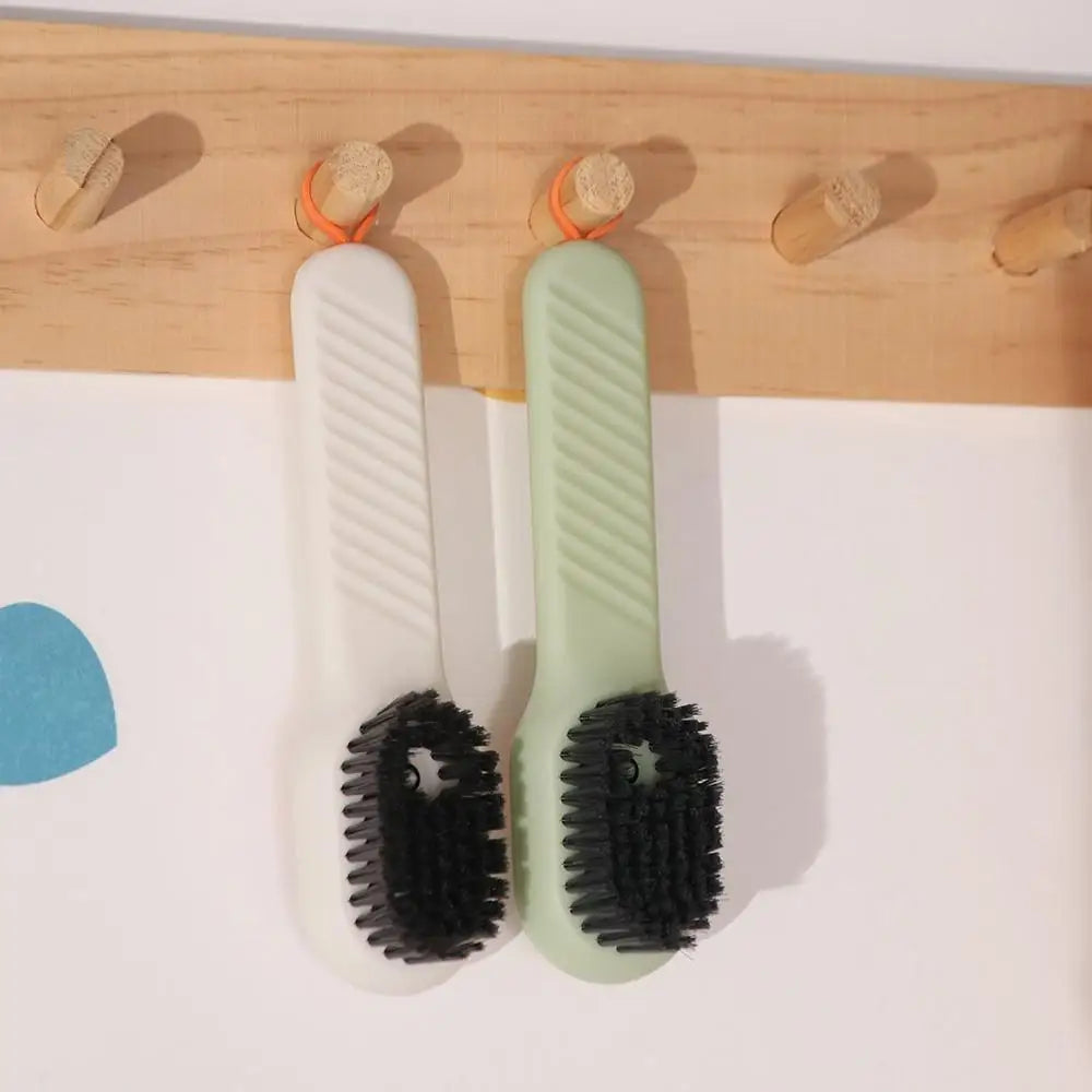 Household Cleaner Tools Liquid Shoe Brush Shoe Clothing Board Brush Soap Dispenser Cleaning Brush Plastic Clothes Brush
