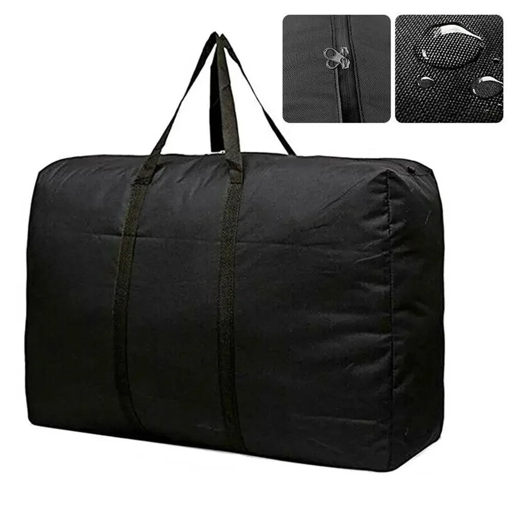 Extra Large Waterproof Moving Luggage Bags Laundry Shopping Bag Non-woven Fabric Cubes 80*48*25cm Home Storage Packing Tool