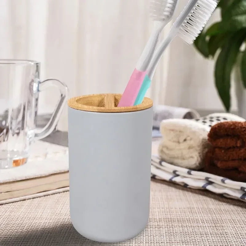 4piece Bathroom Accessories, Toothbrush Holder, Toothbrush Cup, Liquid Dispenser, Soap Box, Bathtub Shower Storage Supplies