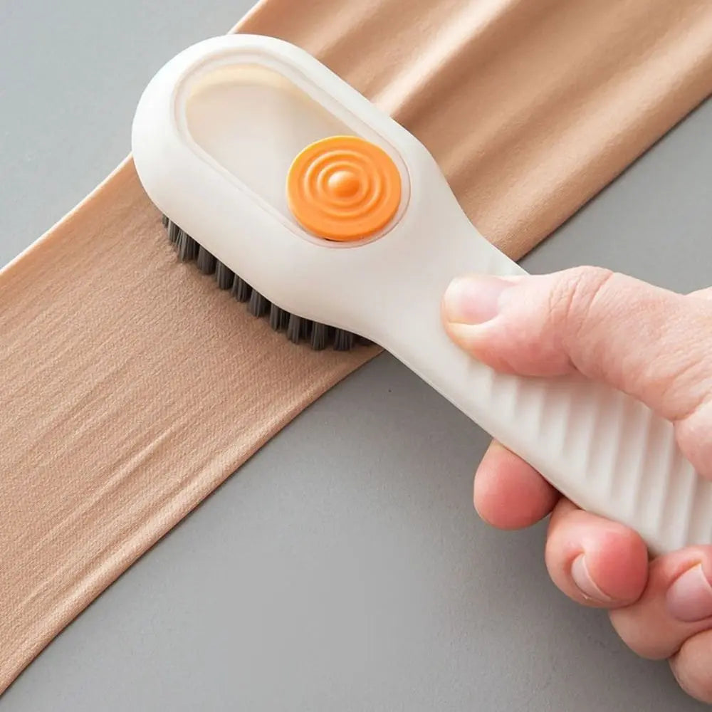 Household Cleaner Tools Liquid Shoe Brush Shoe Clothing Board Brush Soap Dispenser Cleaning Brush Plastic Clothes Brush