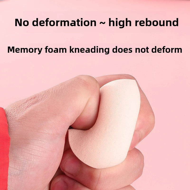 4Pcs Makeup Sponge Powder Puff Dry and Wet Combined Beauty Foundation Tools Cosmetic Ball Powder Puff Bevel Cut Make Up Sponge