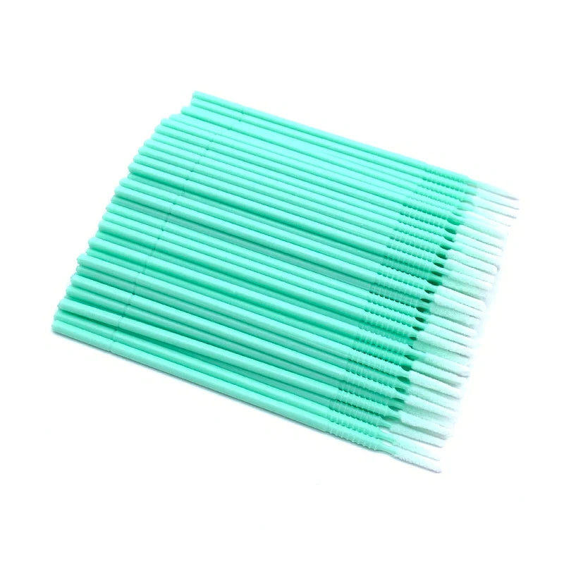 100PCS/Pack Long Head Bendable Micro Brushes Disposable Microbrush Applicator Eyelash Mascara Glue Cleaning Brush Makeup Tools