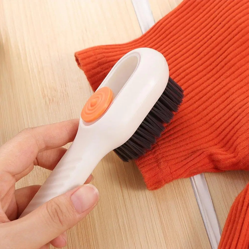 Household Cleaner Tools Liquid Shoe Brush Shoe Clothing Board Brush Soap Dispenser Cleaning Brush Plastic Clothes Brush