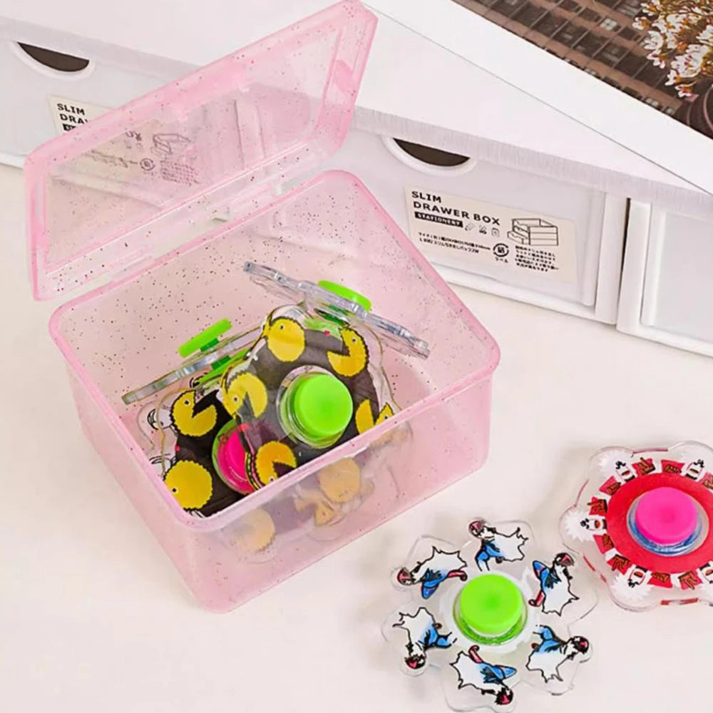 Household Storage Supplies Cotton Swab Storage Box Portable Travel Toothpick Band-aid Box Small Object Transparent Storage Box