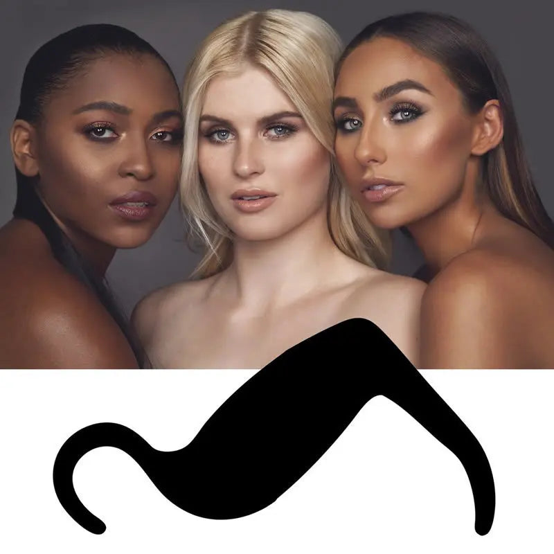 Perfect Contour Curve Stencil Eyebrow Shaper Makeup Tools Eyeliner Cards Face Cheek Nose Makeup Model Beauty Make Up Accessories