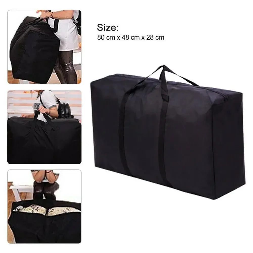 Extra Large Waterproof Moving Luggage Bags Laundry Shopping Bag Non-woven Fabric Cubes 80*48*25cm Home Storage Packing Tool