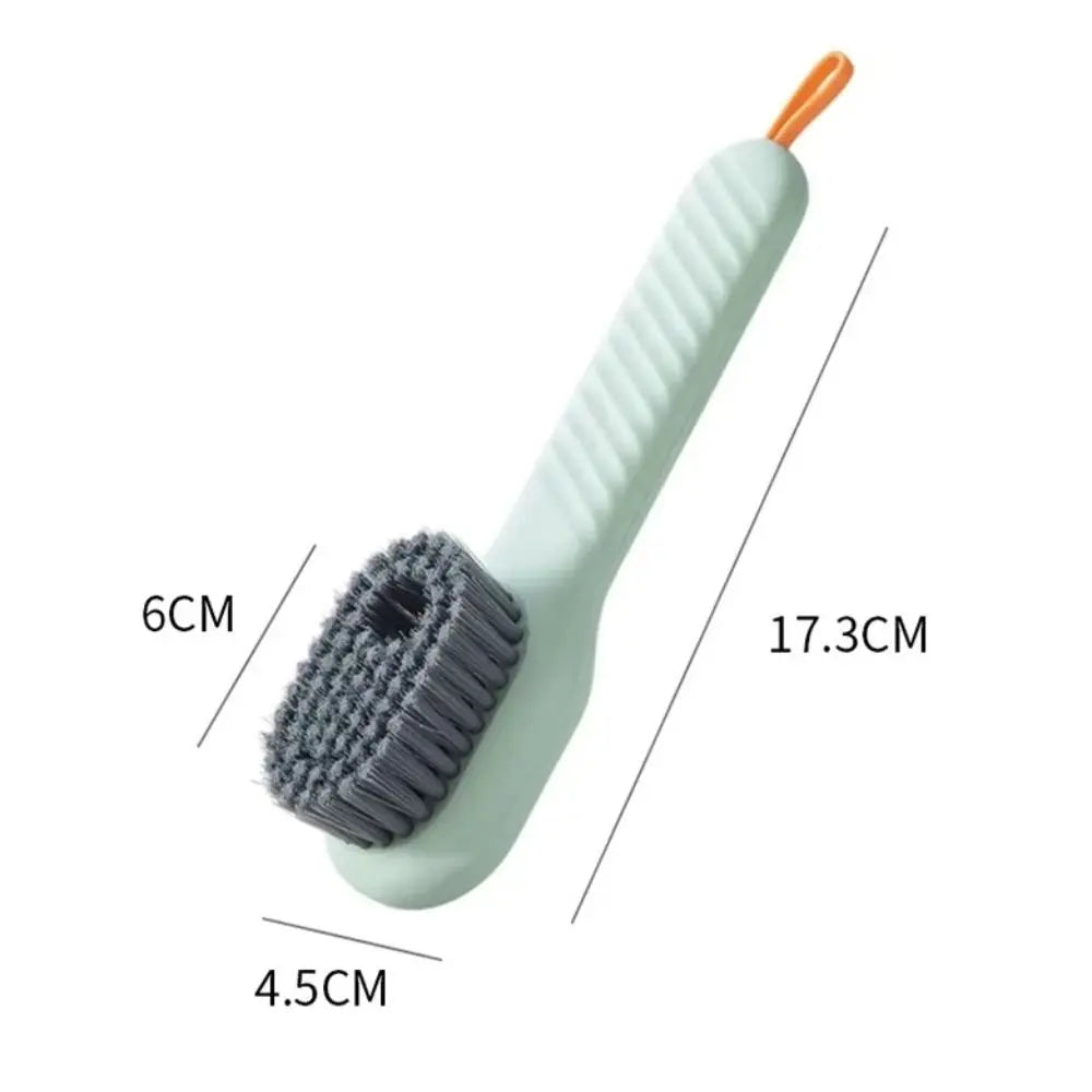 Household Cleaner Tools Liquid Shoe Brush Shoe Clothing Board Brush Soap Dispenser Cleaning Brush Plastic Clothes Brush