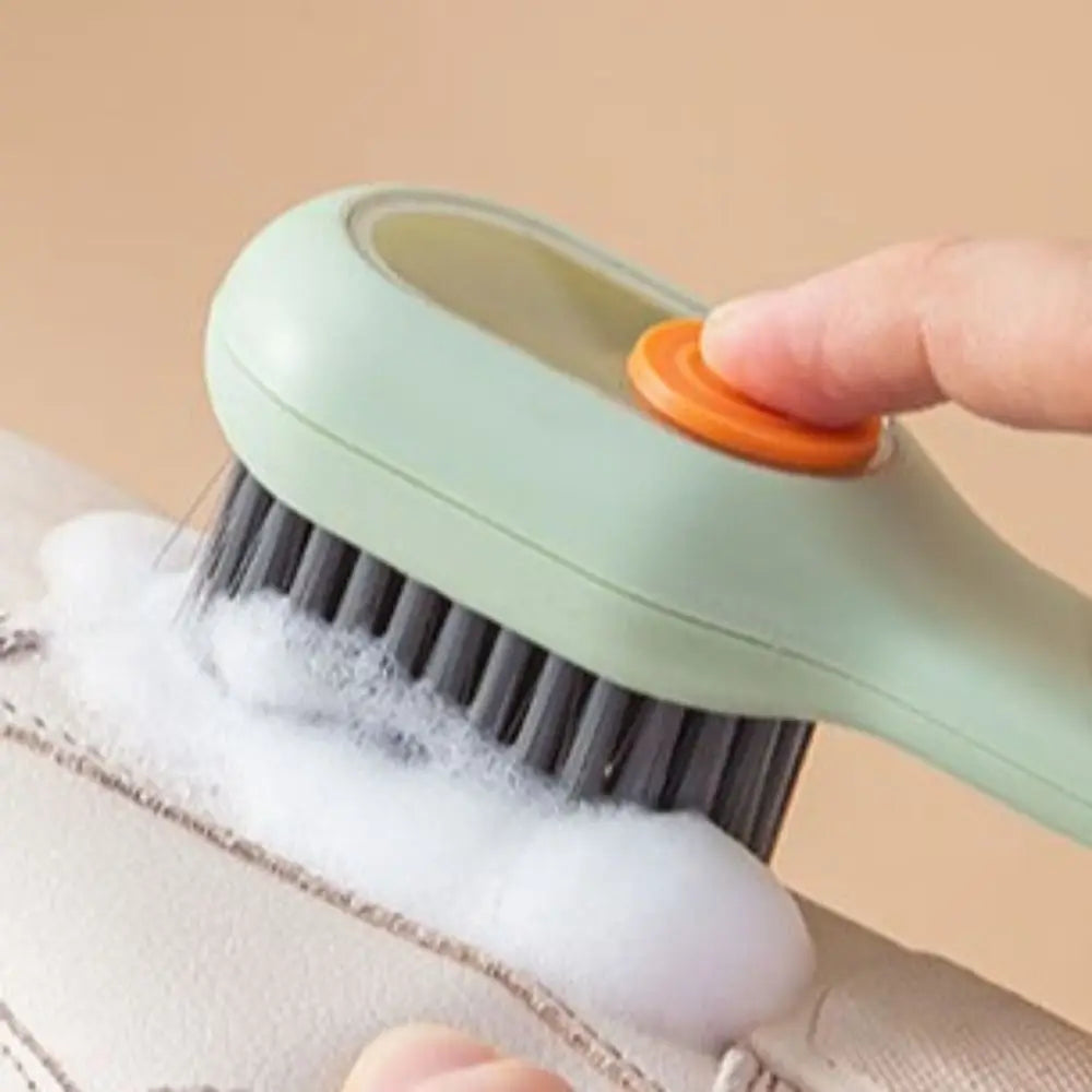 Household Cleaner Tools Liquid Shoe Brush Shoe Clothing Board Brush Soap Dispenser Cleaning Brush Plastic Clothes Brush