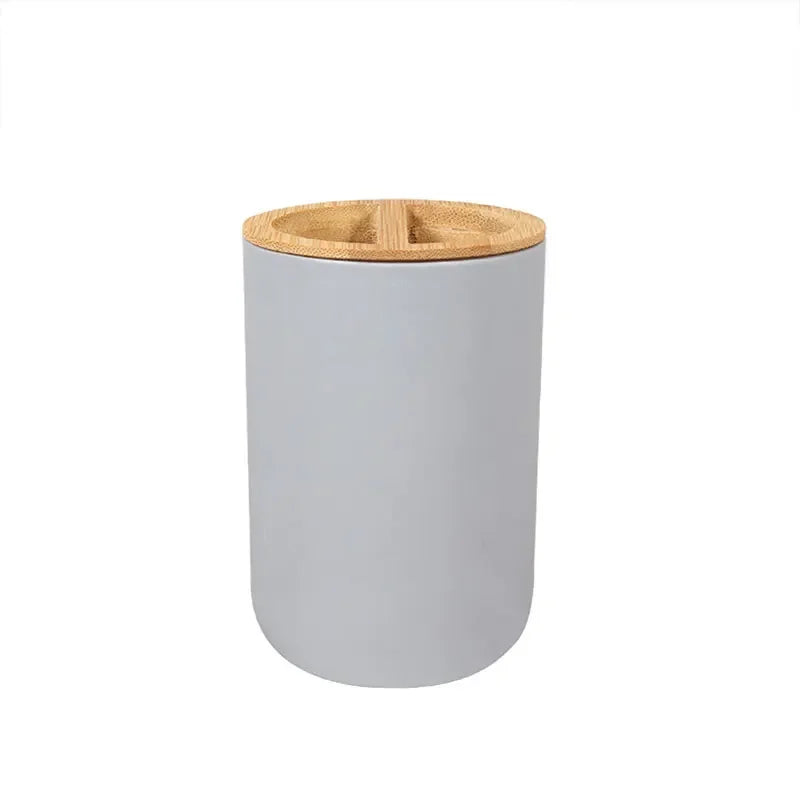 4piece Bathroom Accessories, Toothbrush Holder, Toothbrush Cup, Liquid Dispenser, Soap Box, Bathtub Shower Storage Supplies