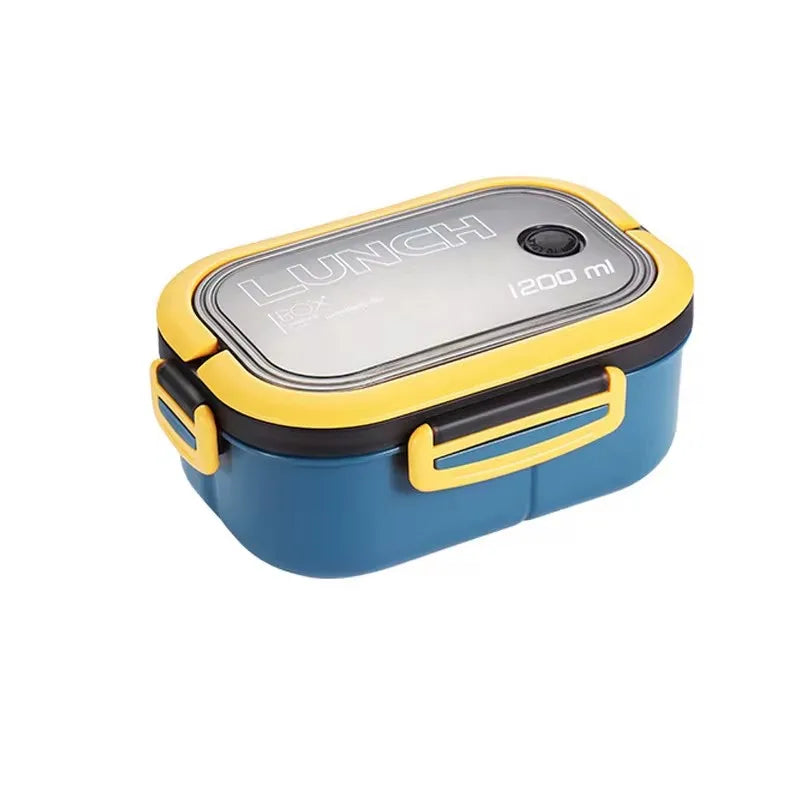 Kitchen Supplies: Single-layer, Double-layer Portable Fruit Food Box, Lunch Box with Fork Spoon and Spoon Preservation Box