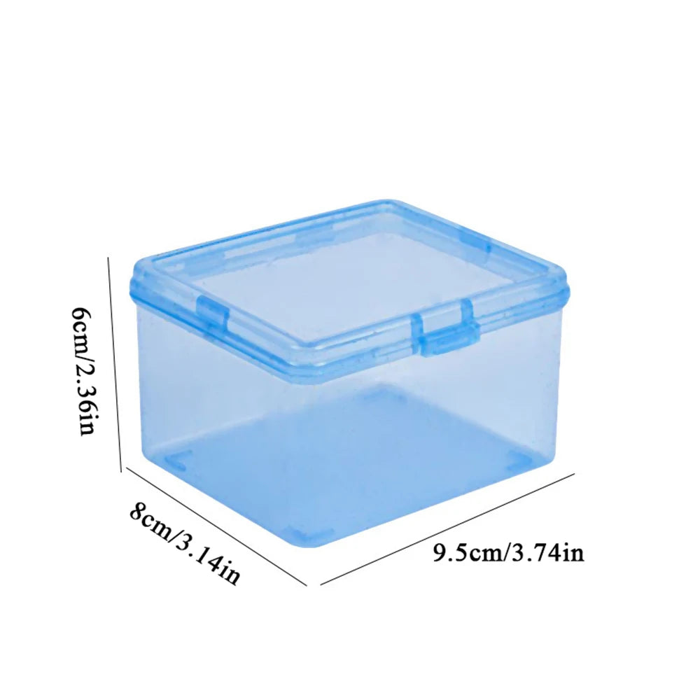 Household Storage Supplies Cotton Swab Storage Box Portable Travel Toothpick Band-aid Box Small Object Transparent Storage Box