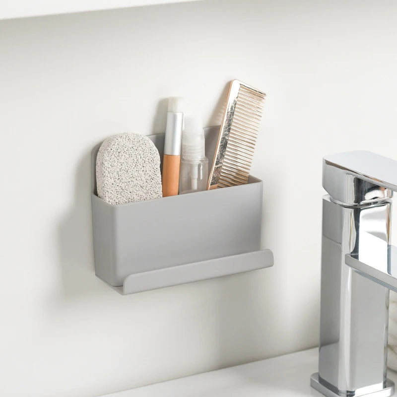 Room Organizer Wall Shelf Key Sundries Storage Rack Remote Holder No Punching Key Sundries Classic Multi-function Organizer ์ ๋ฐ