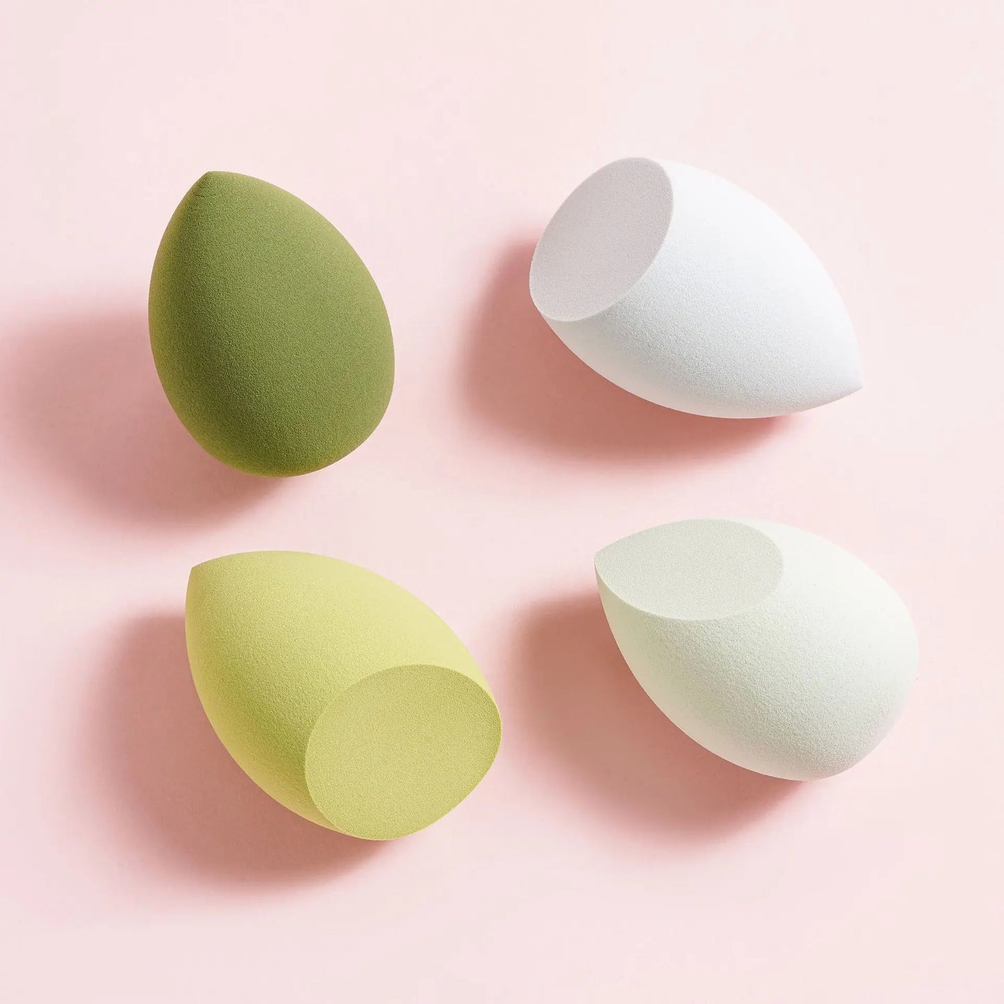 4Pcs Makeup Sponge Powder Puff Dry and Wet Combined Beauty Foundation Tools Cosmetic Ball Powder Puff Bevel Cut Make Up Sponge
