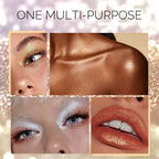 2pcs Glitter Body Highlighter Powder Spray Set with a Refill Bottle