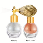 2pcs Glitter Body Highlighter Powder Spray Set with a Refill Bottle