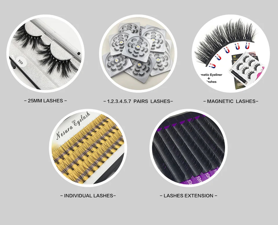 Eyelash Glue Wholesale 4/10/30 pcs Private Label White & Black Lash Glue Makeup Tools