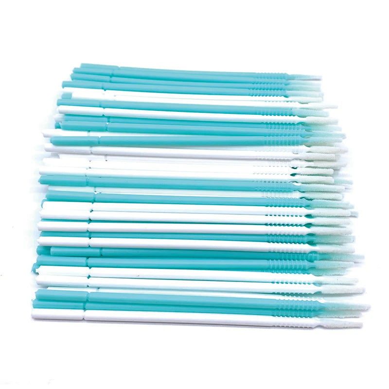 100PCS/Pack Long Head Bendable Micro Brushes Disposable Microbrush Applicator  Eyelash Mascara Glue Cleaning Brush Makeup Tools