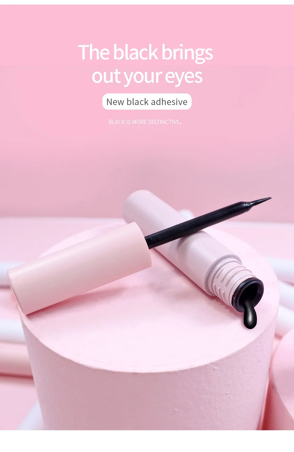 Eyelash Glue Wholesale 4/10/30 pcs Private Label White & Black Lash Glue Makeup Tools