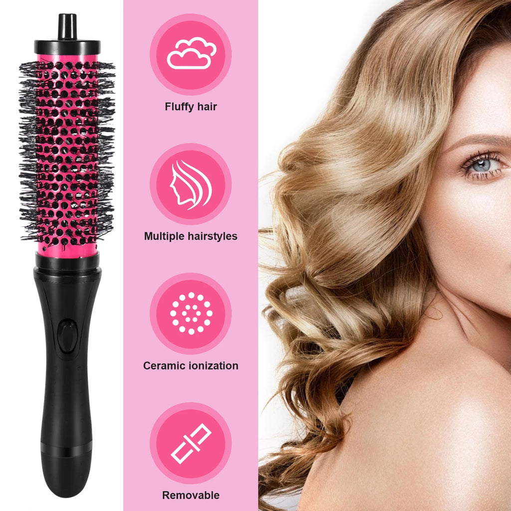 New 6pcs/set 3 Sizes Detachable Handle Hair Roller Brush with Positioning Clips