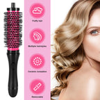 New 6pcs/set 3 Sizes Detachable Handle Hair Roller Brush with Positioning Clips