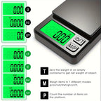 Precision Pocket Scale 1000g X 0.1g - Digital Gram, Food, , Ounces/Grains Scale