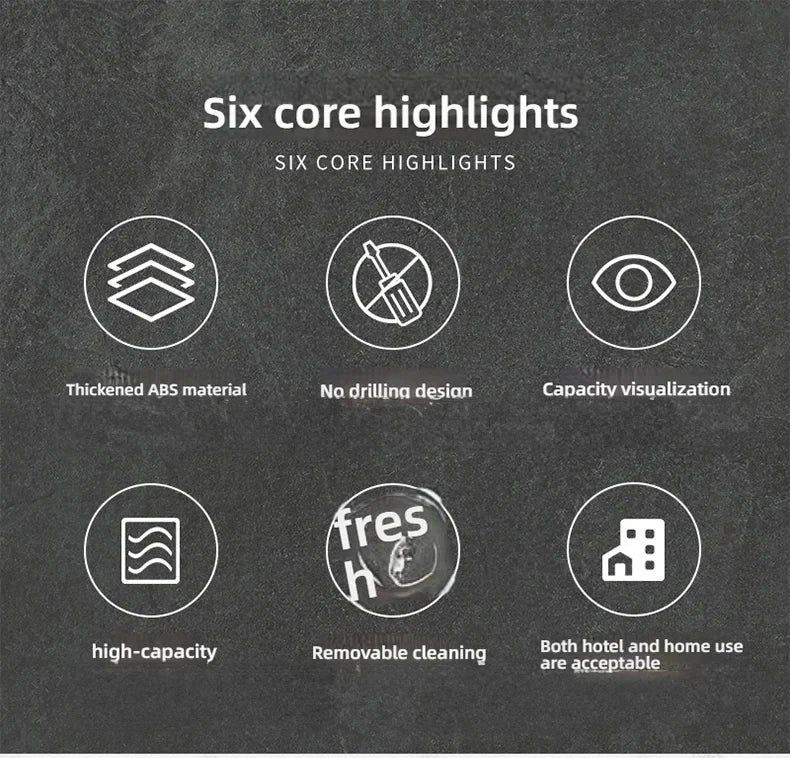 Manual Soap Dispenser Wall Mounted Bathroom Soap Dispenser