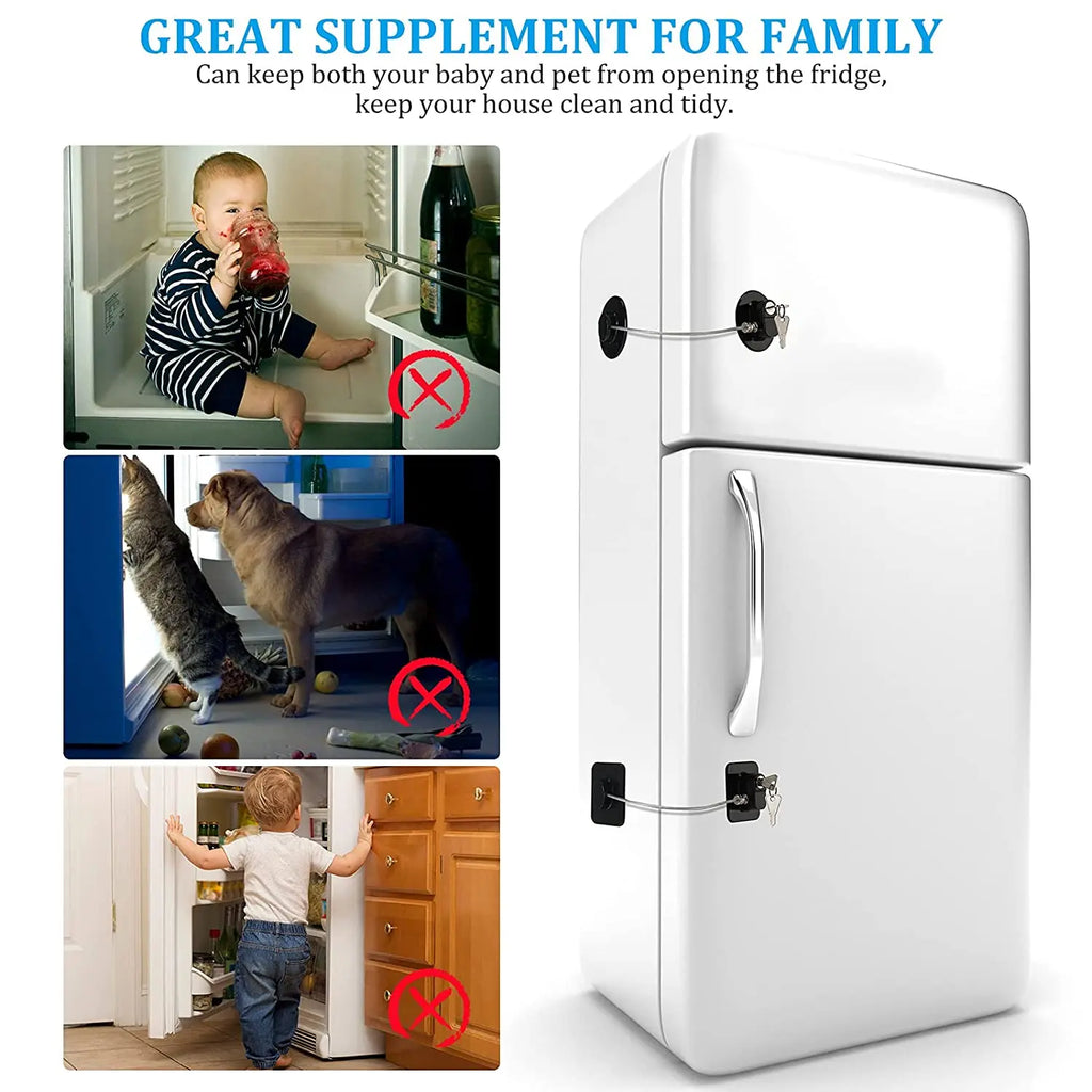 Kid Safe Window Limiter Baby Safety Lock  for Fridge Cabinet Door Drawer Washer