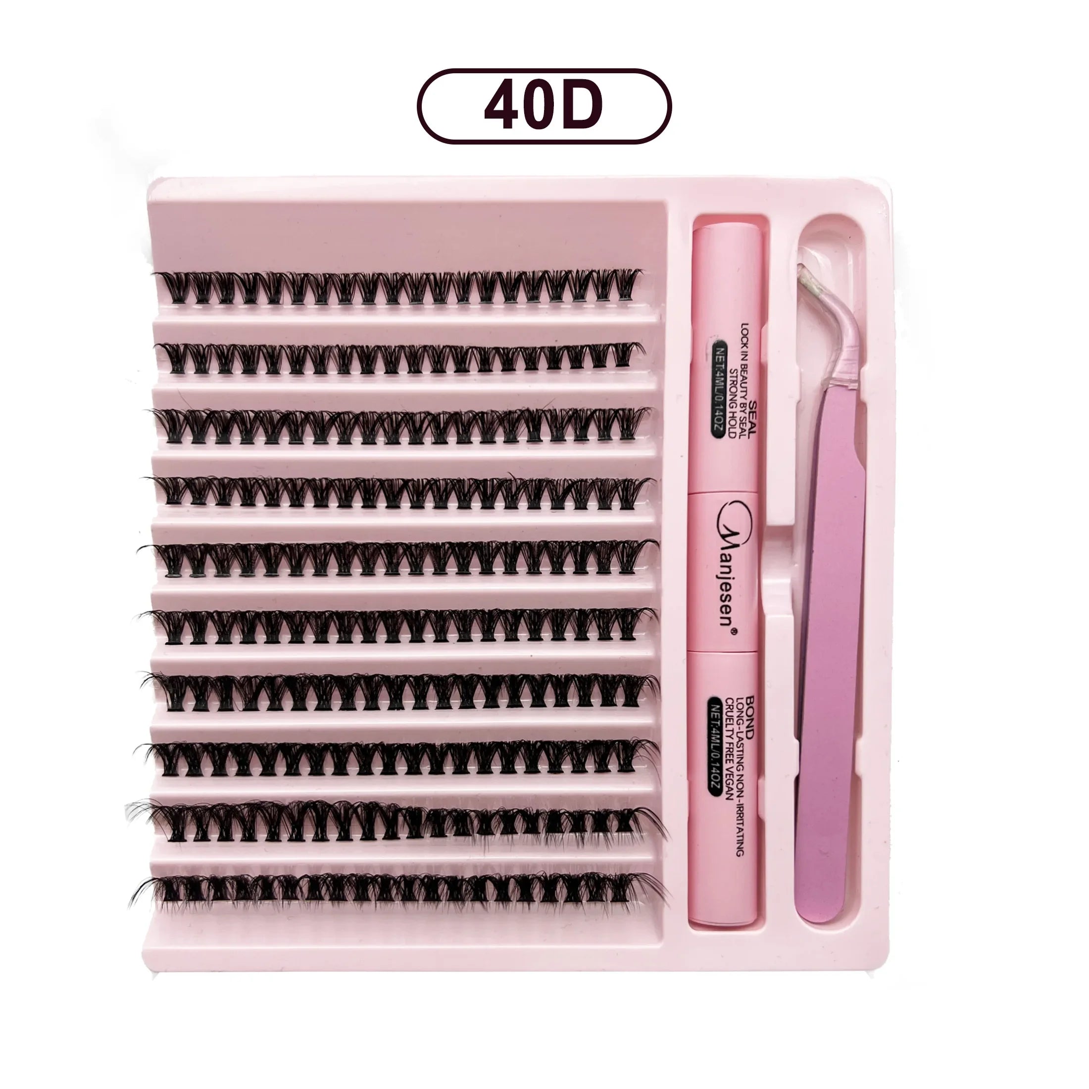 DIY Lashes Extension Kit Eyelashes 200 PCS Clusters Lash Bond