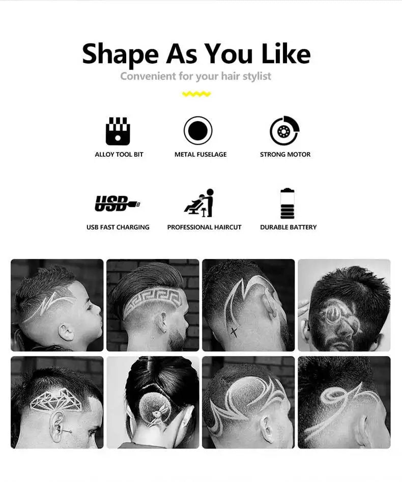 Retro T9 Original Haircutting Machine Set Jackets Trimmer Men's Electric Shaver