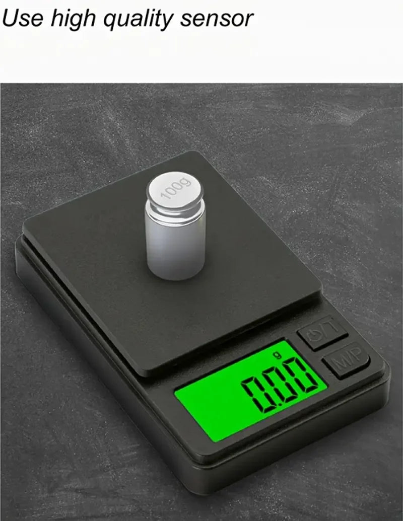 Precision Pocket Scale 1000g X 0.1g - Digital Gram, Food, , Ounces/Grains Scale