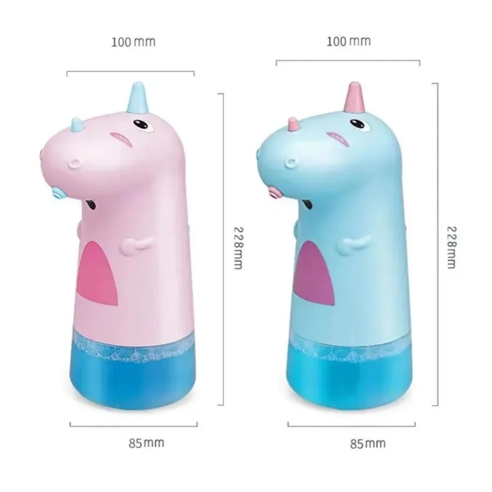 Cartoon 250ml Soap Dispenser Automatic Battery Cute Unicorn Foam Container