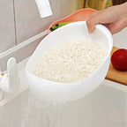 Rice Drain Basket Rice Filter Fruit and Vegetable Drain Multi-Purpose Tool