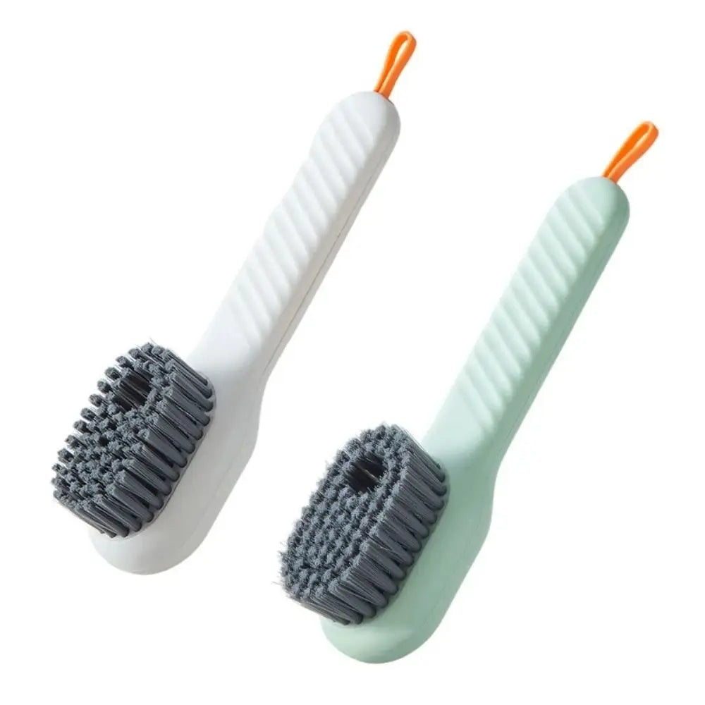 Household Cleaner Tools Liquid Shoe Brush Shoe Clothing Board Brush Soap Dispenser Cleaning Brush Plastic Clothes Brush