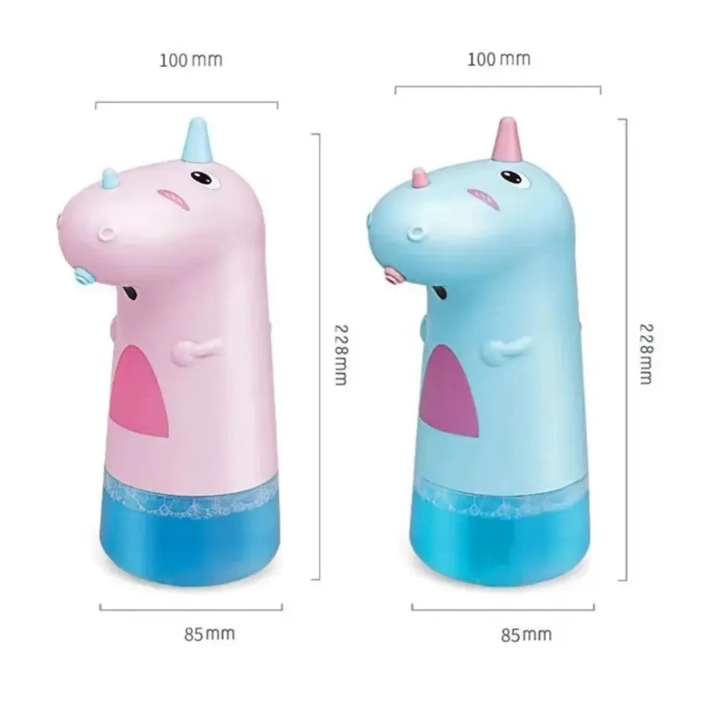 Cartoon 250ml Soap Dispenser Automatic Battery Cute Unicorn Foam Container