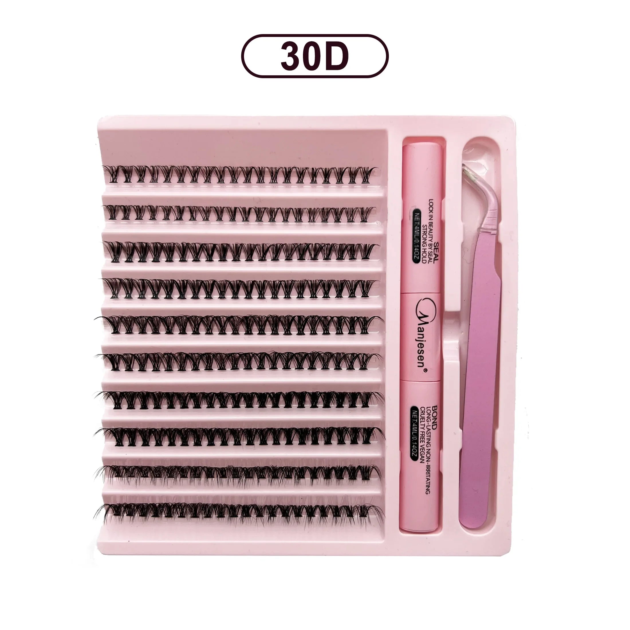DIY Lashes Extension Kit Eyelashes 200 PCS Clusters Lash Bond