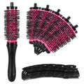 New 6pcs/set 3 Sizes Detachable Handle Hair Roller Brush with Positioning Clips