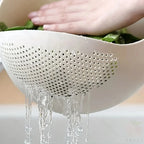Rice Drain Basket Rice Filter Fruit and Vegetable Drain Multi-Purpose Tool
